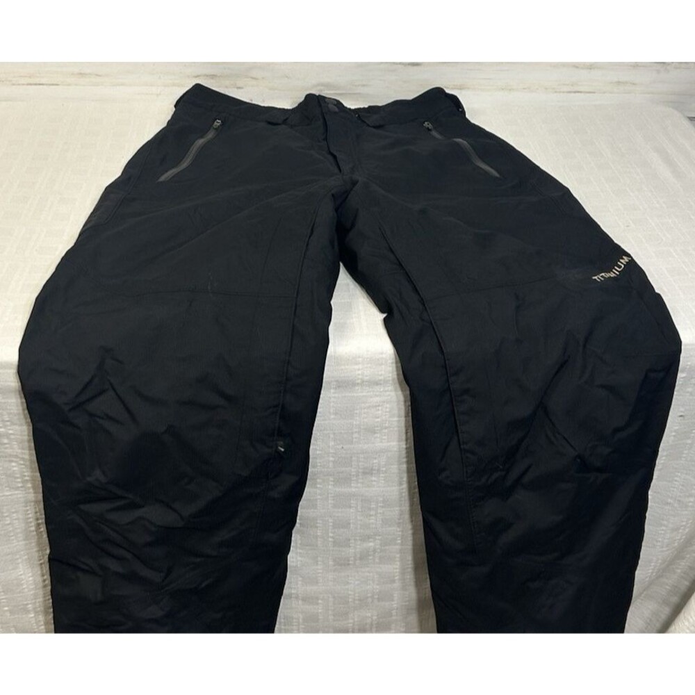 Columbia Pants Snow Black Ski Omni-Tech Lined Omni-Tech Snowboard LARGE Mens